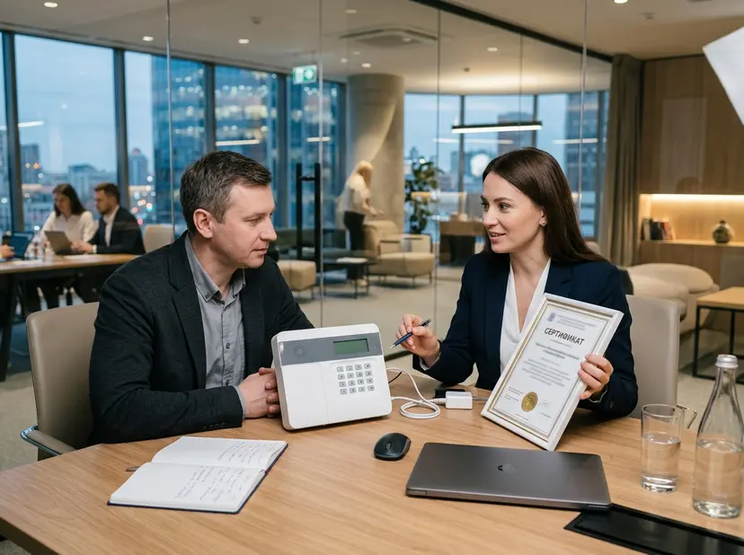 Сертификация услуг по установке сигнализации